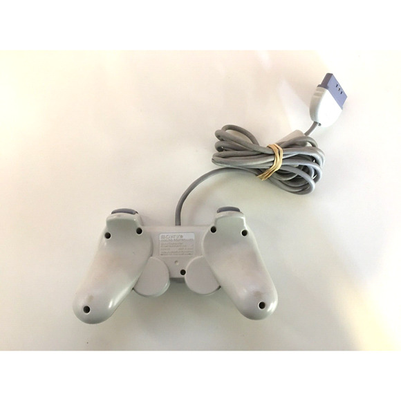 Sony PS One Analog Dual Shock Controller White [SCPH-110] Tested - US Seller - Picture 2 of 4